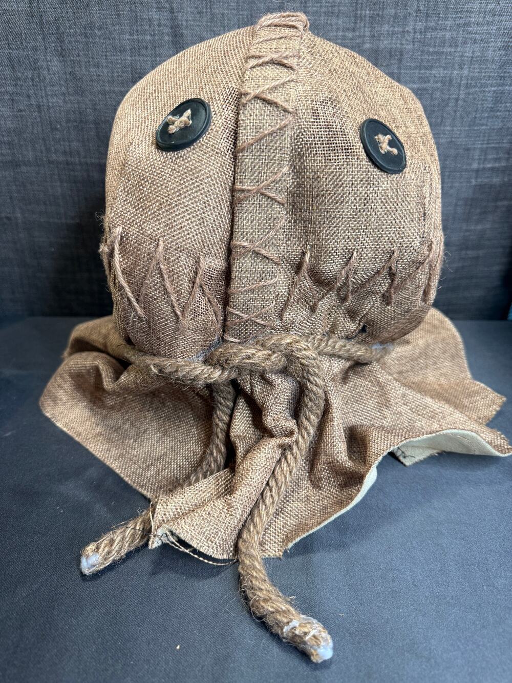 Trick r Treat Sam Burlap Mask Adult Halloween Costume Horror Over Head  Cosplay